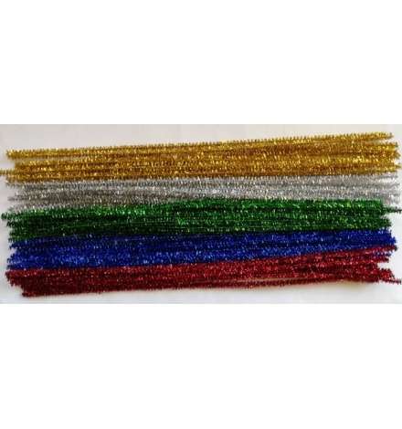 Pipe Cleaners 30cm 50pcs Metallic Colours