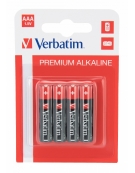 Alkaline Batteries AAA (LR03 1.5V) Pack4 - Verbatim