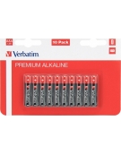 Alkaline Batteries AAA (LR03 1.5V) Pack 10 - Verbatim