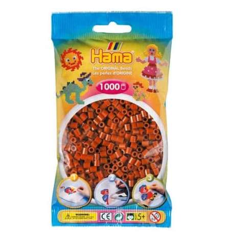 Hama bag of 1000 - Reddish Brown