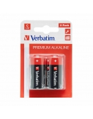 Alkaline Batteries C (1.5V) 2pcs - Verbatim