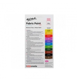 Fabric Paint Set 12pcs x 20ml - Mont Marte