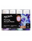 Pouring Acrylic Paint Set 60ml 4pcs - Ethereal - Mont Marte