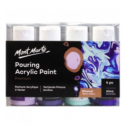 Pouring Acrylic Paint Set 60ml 4pcs - Ethereal - Mont Marte