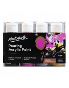 Pouring Acrylic Paint Set 60ml 4pcs - Cosmic - Mont Marte