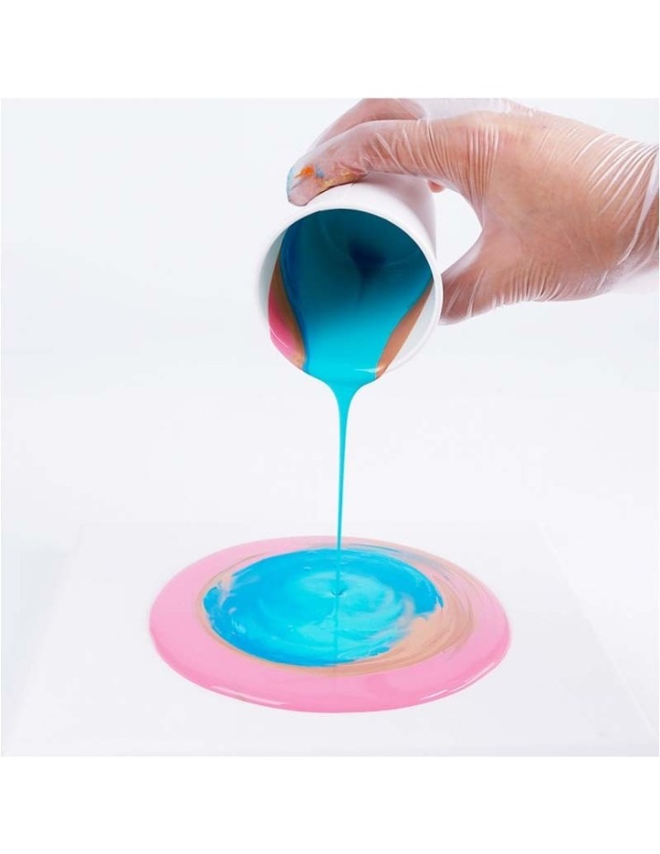Σετ 4 μπογιές για Pouring 60ml - Flamingo - Mont Marte