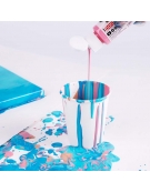 Pouring Acrylic Paint Set 60ml 4pcs - Flamingo - Mont Marte