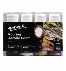 Pouring Acrylic Paint Set 60ml 4pcs - Celestial - Mont Marte
