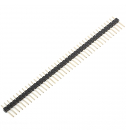 Pin Header 1x40 Male 2.54 mm Black