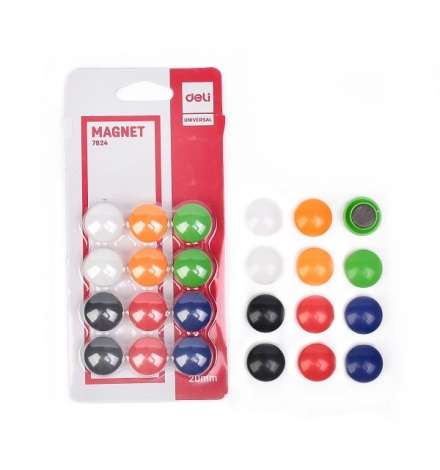 Μαγνήτες με Πλαστικό Κάλυμμα 20mm 12pcs
