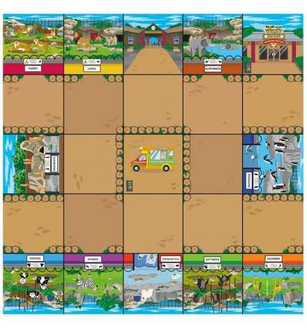 Bee-Bot® and Blue-Bot Zoo Mat