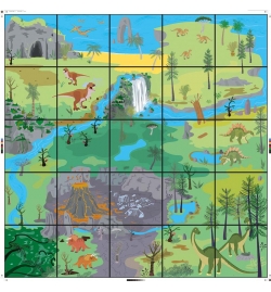 Bee-Bot® and Blue-Bot Dinosaur Mat