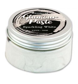 Πάστα Glamour άσπρη (Sparkling) 100ml - Stamperia