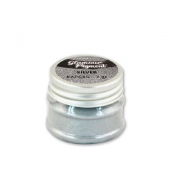 Glamour powder pigment Silver 7gr - Stamperia