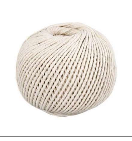 White Cotton Rope 1.5mm 50m