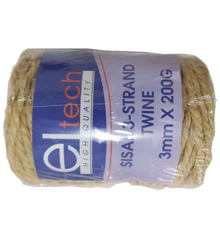 Σχοινί χοντρό Sisal 3mm 100m / 200gr