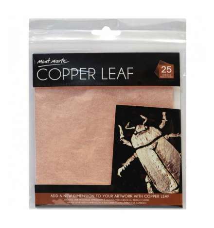 Copper Leaf 14x14cm 25 Sheet - Mont Marte