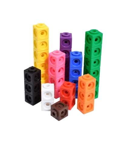 Math Linking Cubes 2cm 100pcs - EDX