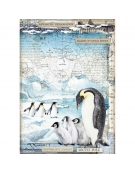 Ricepaper A4: "Penguins"