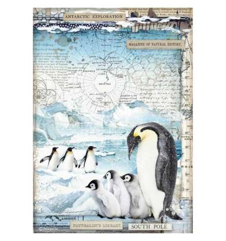 Ricepaper A4: "Penguins"