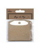 Tags with Bags 7.5 x 7.5cm 6pcs