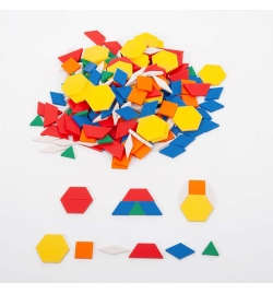 Γεωμετρικά Σχήματα (Pattern Blocks) 250pcs - EDX