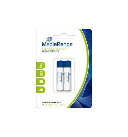 Rechargable Batteries Ni-MH AAA 2pcs - MediaRange