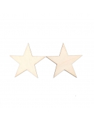 Wooden Star 3cm x 2mm
