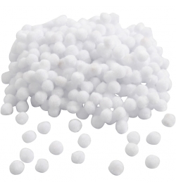 Pom poms - 10mm  450pcs White