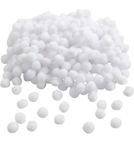 Pom poms -  15mm  200pcs White