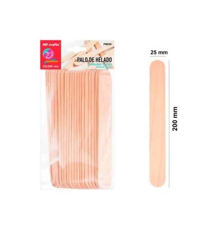 Wooden Spatulas 2.5x20cm 20pcs