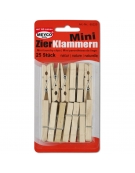 Wooden Pegs mini 45mm 25pcs