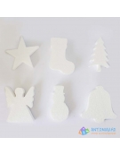 Christmas Polystyrene Figures 10cm 25pcs