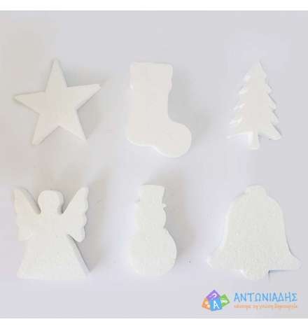 Christmas Polystyrene Figures 10cm 25pcs