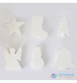 Christmas Polystyrene Figures 10cm 25pcs