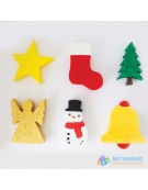 Christmas Polystyrene Figures 10cm 25pcs