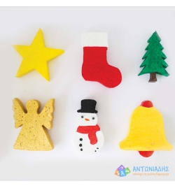 Christmas Polystyrene Figures 10cm 25pcs