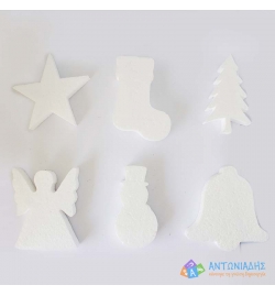 Christmas Polystyrene Figures 15cm 25pcs