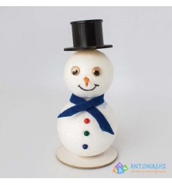 Snowman with Polystyrene Balls