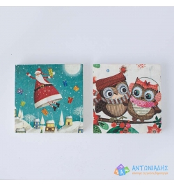 Christmas Coasters with Decoupage