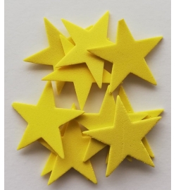 Αστέρια από Αφρώδες Υλικό 3cm 10τεμ.