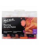 Pouring Acrylic Paint Set 120ml 4pcs - Coral - Mont Marte