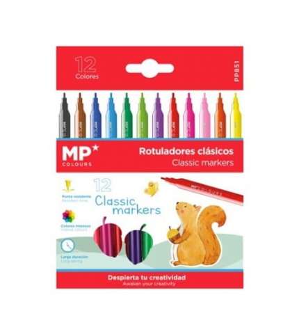 Classic Felt Markers 12pcs - MP Colours