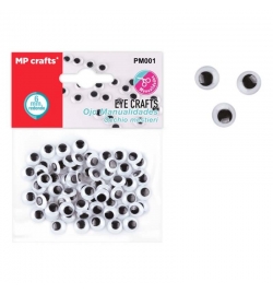 Wiggle Eyes 6mm - 100pcs