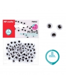 Wiggle Eyes 8mm - 65pcs aproxx.