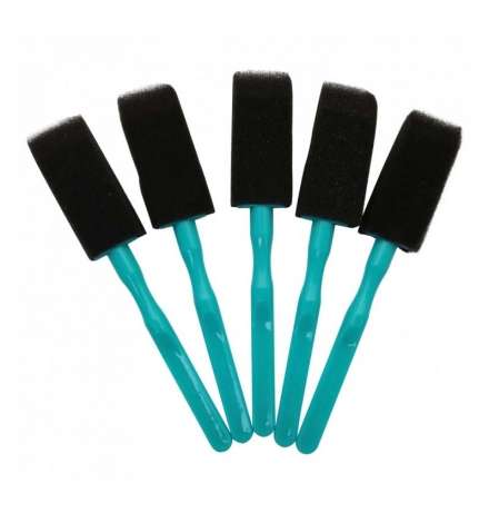 Foam Hobby Brush 25mm 5pcs Mont Marte