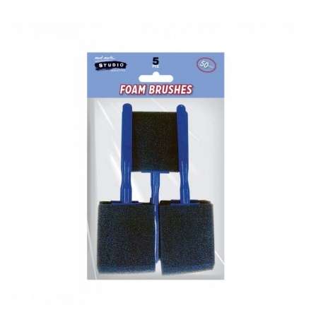 Foam Hobby Brush 50mm 5pcs Mont Marte