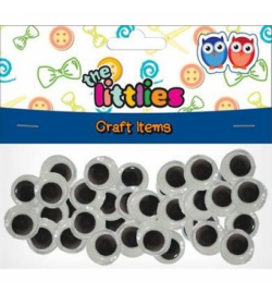 Wiggle Eyes 12mm - 100pcs