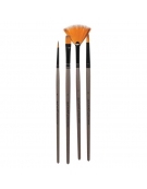 Paint Brush Set 4pcs Acrylic - Mont Marte