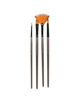 Paint Brush Set 4pcs Acrylic - Mont Marte